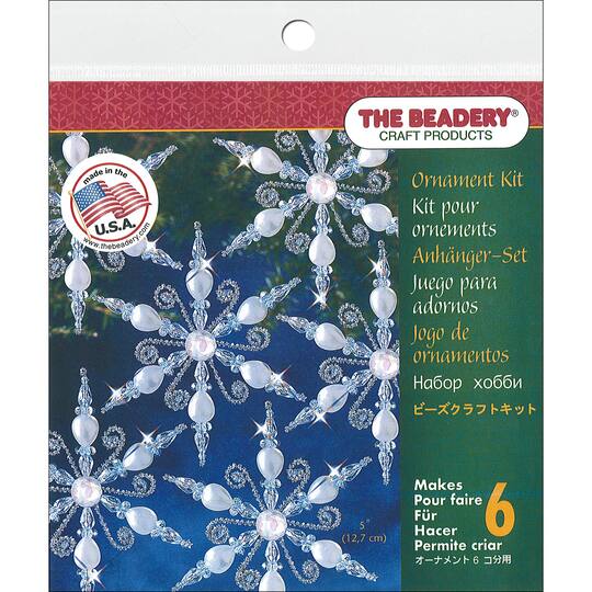 The Beadery® Light Sapphire Snowflake Ornament Kit  Christmas Ornament